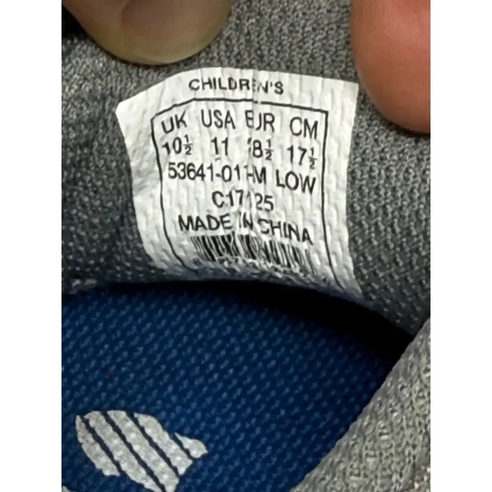 K-Swiss Toddler 10.5 Grey Classic Denim Sneakers Casual Low Top Shoes